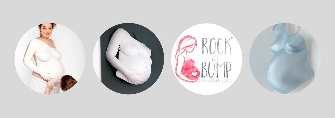 Pregnant belly bump casting by Zoe - Rock the Bump